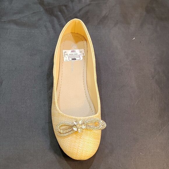 BRAND NEW WELLSFOUNTN RHINESTONE BOWNOT ROUND TOE FLAT G1 - Picture 7 of 15